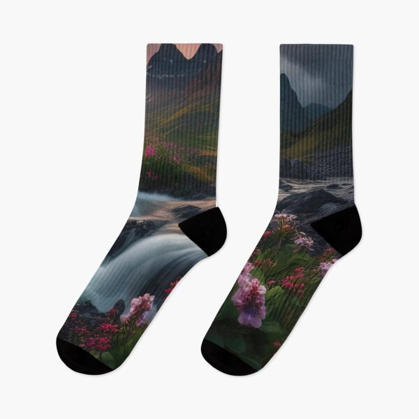 Item preview, Long exposure waterfall and lush vegetation designed and sold by RK - Shop.