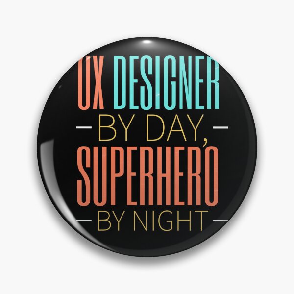 Item preview, UX Designer by Day , superhero by night, funny ux designer shirt designed and sold by mwebba2005.