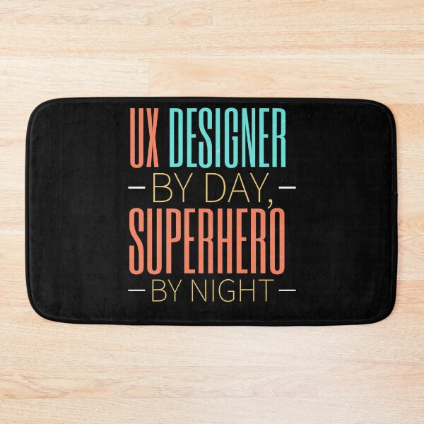 Item preview, UX Designer by Day , superhero by night, funny ux designer shirt designed and sold by mwebba2005.