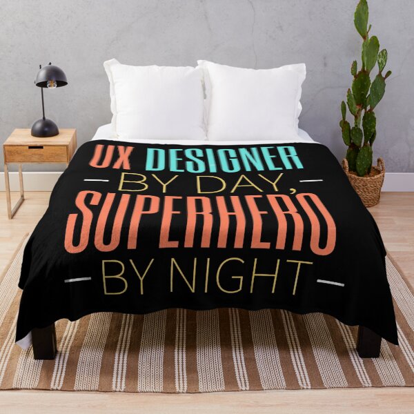 Item preview, UX Designer by Day , superhero by night, funny ux designer shirt designed and sold by mwebba2005.