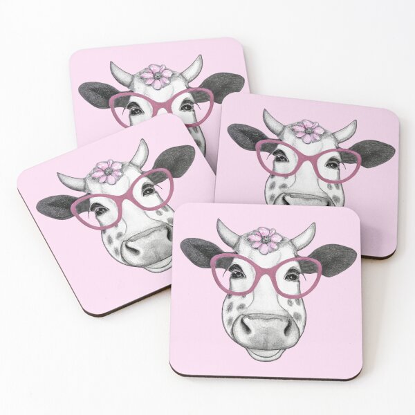 Item preview, Smiling cow with glasses designed and sold by RisingAir.