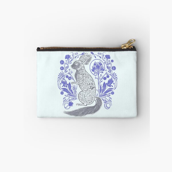 Item preview, Squirrel in the Garden Intricate Design Grey and Lavender Purple designed and sold by TheFoxyWolfShop.