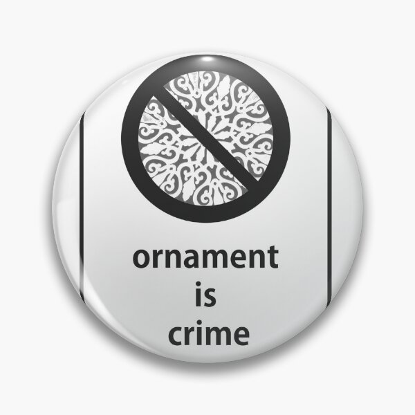 Item preview, Ornament is crime. designed and sold by 6opuc.