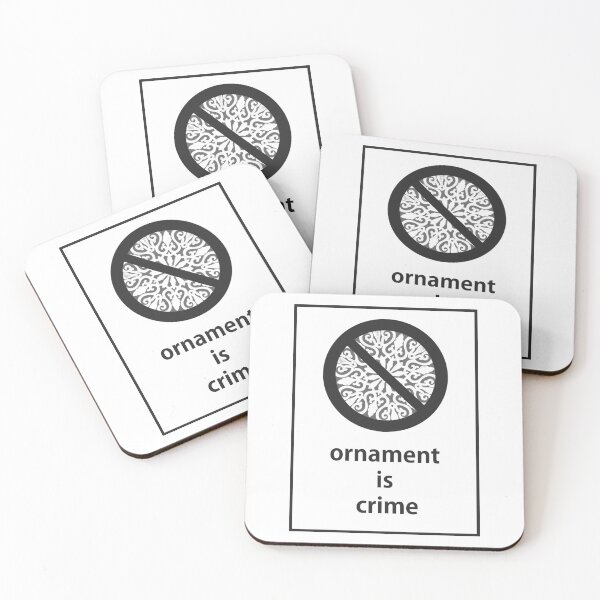 Item preview, Ornament is crime. designed and sold by 6opuc.