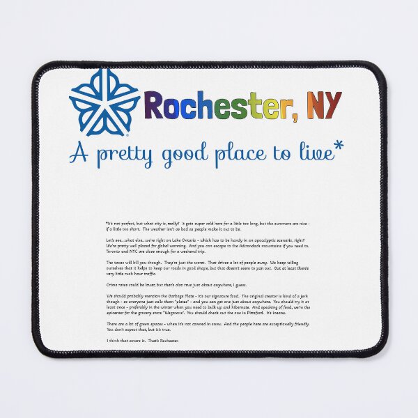 Item preview, Rochester - A Pretty Good Place To Live* designed and sold by InsideTheSea.