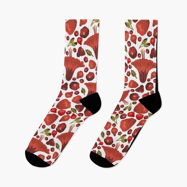 Item preview, Abutilon flower seamless pattern designed and sold by Gabba Delgado.
