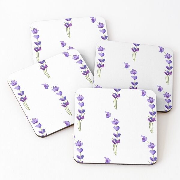 Item preview, Purple Lavender flower Simple drawing sticker designed and sold by florallyfinds.