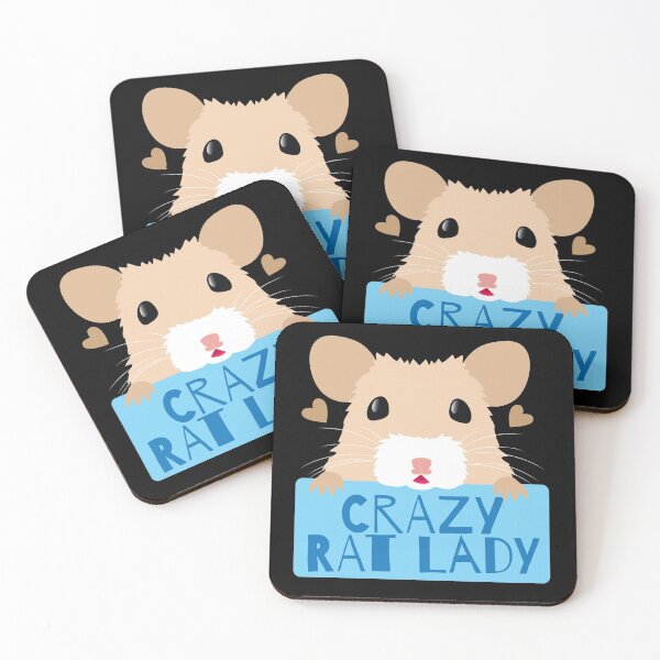 Item preview, CUTE crazy rat lady (in cream colour) designed and sold by jazzydevil.