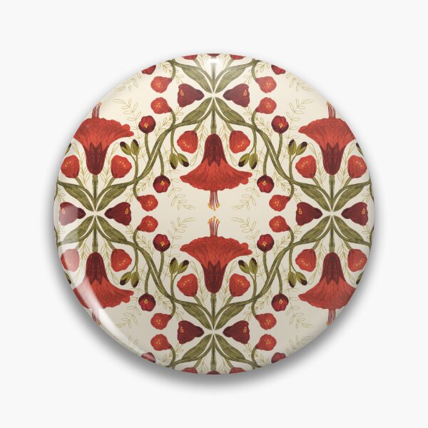 Item preview, Abutilon flower pattern 2 cream background designed and sold by Gabba Delgado.