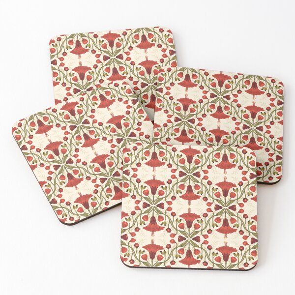 Item preview, Abutilon flower pattern 2 cream background designed and sold by Gabba Delgado.