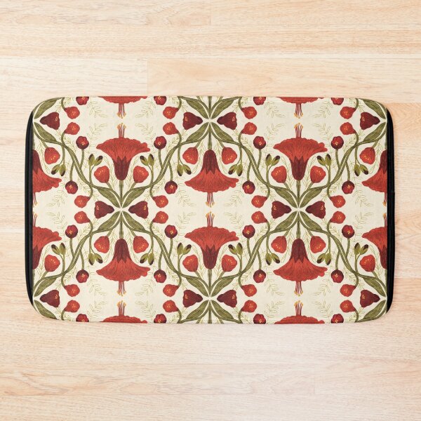 Item preview, Abutilon flower pattern 2 cream background designed and sold by Gabba Delgado.