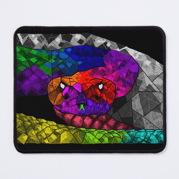 Item preview, Snake color neon abstract tatto snake designed and sold by Bcolors.