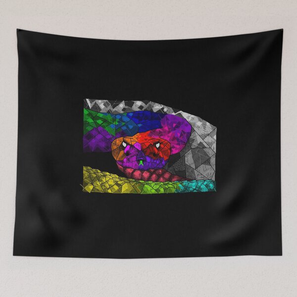 Item preview, Snake color neon abstract tatto snake designed and sold by Bcolors.
