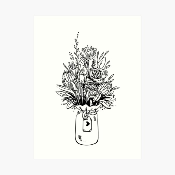 Bouquet of Flowers Art Print