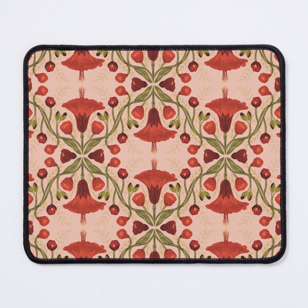 Item preview, Abutilon flower pattern 2 pink background designed and sold by Gabba Delgado.