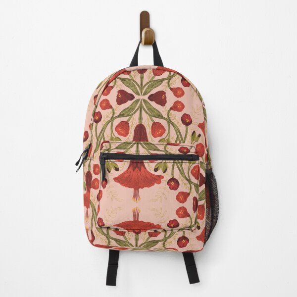 Item preview, Abutilon flower pattern 2 pink background designed and sold by Gabba Delgado.