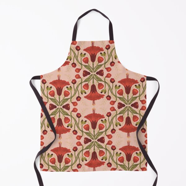 Item preview, Abutilon flower pattern 2 pink background designed and sold by Gabba Delgado.
