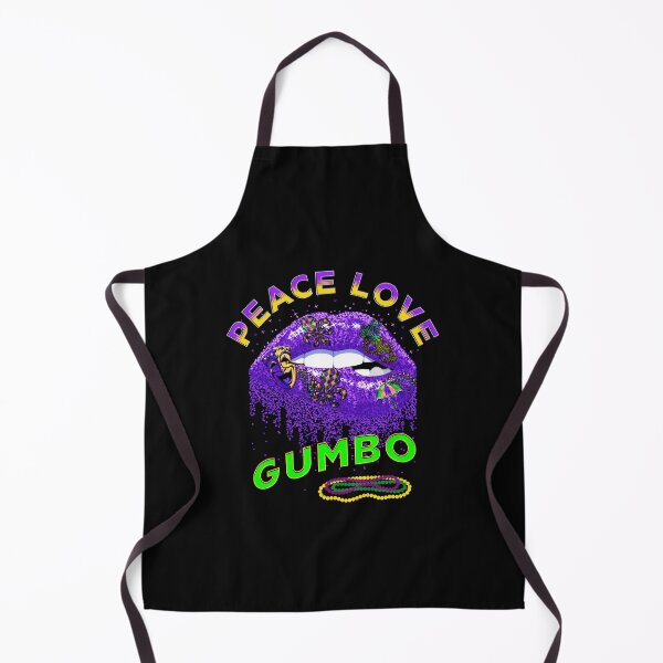 Item preview, Mardi Gras Peace Love Gumbo Celebration Party Tee designed and sold by ShutEyeShirts.