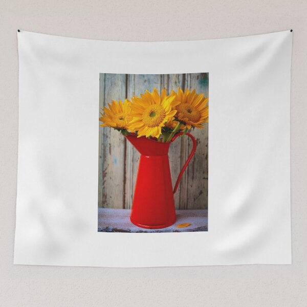 Item preview, Orange Pitcher With Bouquet Of Sunflowers designed and sold by Garry Gay.