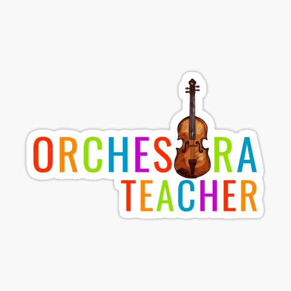 Item preview, Orchestra Teacher Violin/Viola Shirt with Rainbow Pride Text designed and sold by Symphfunny.