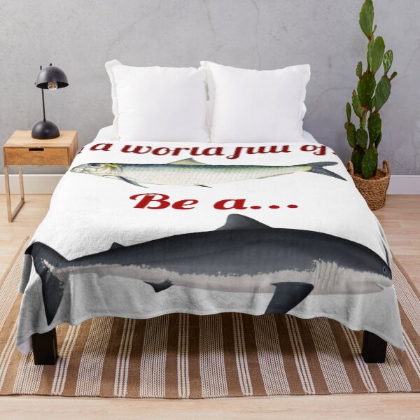 Item preview, Don't be a sardine, be a shark, white designed and sold by Lacasadellora.