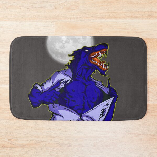 Item preview, Full moon Man transforms into a wild wolf scary design horror jungle world designed and sold by AssamFT.