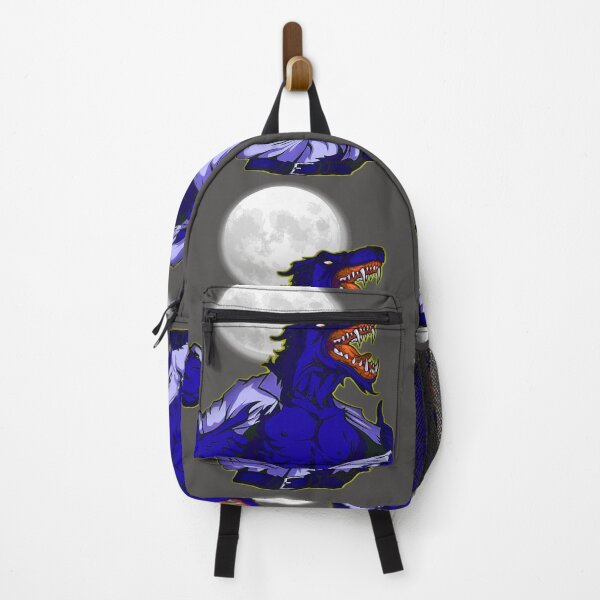 Item preview, Full moon Man transforms into a wild wolf scary design horror jungle world designed and sold by AssamFT.