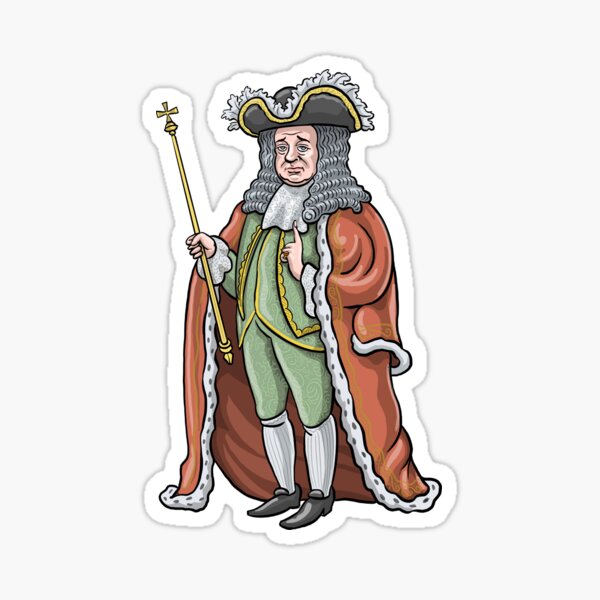 King George I (Design 3) Sticker