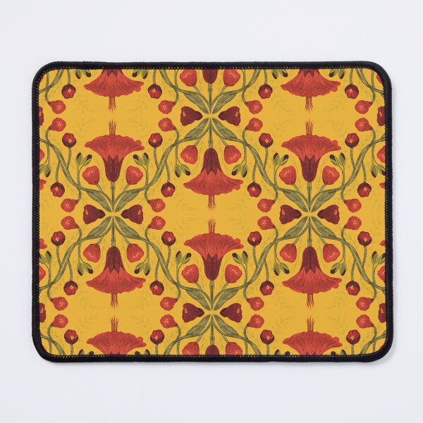 Item preview, Abutilon flower pattern 2 yellow background designed and sold by Gabba Delgado.