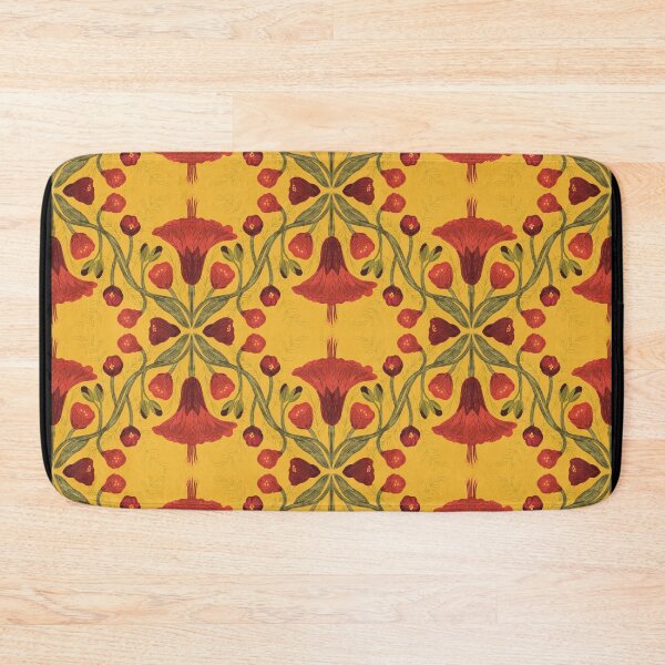 Item preview, Abutilon flower pattern 2 yellow background designed and sold by Gabba Delgado.