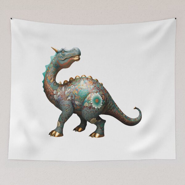 Item preview, Chinese cloisonne dinosaur. chinese decoration designed and sold by Cute-and-Co.