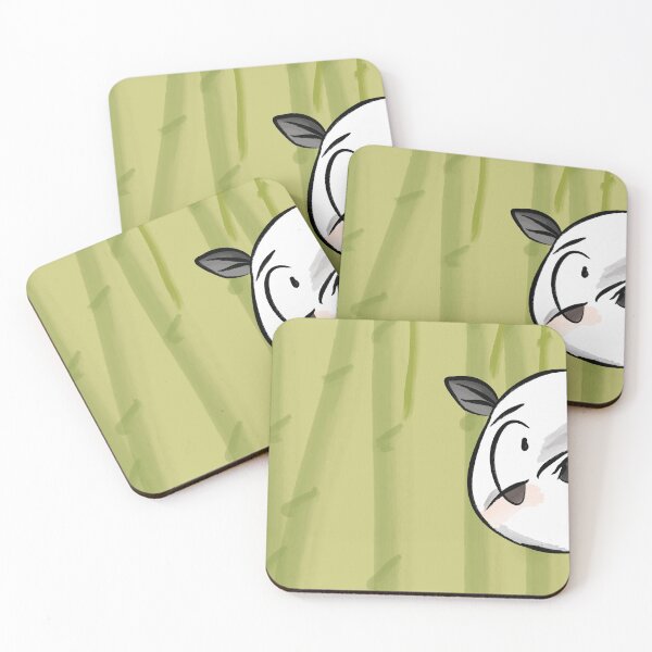 Item preview, Shy panda with green bamboo background. Square designed and sold by Bram Tanamal.