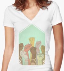 together Women's Fitted V-Neck T-Shirt