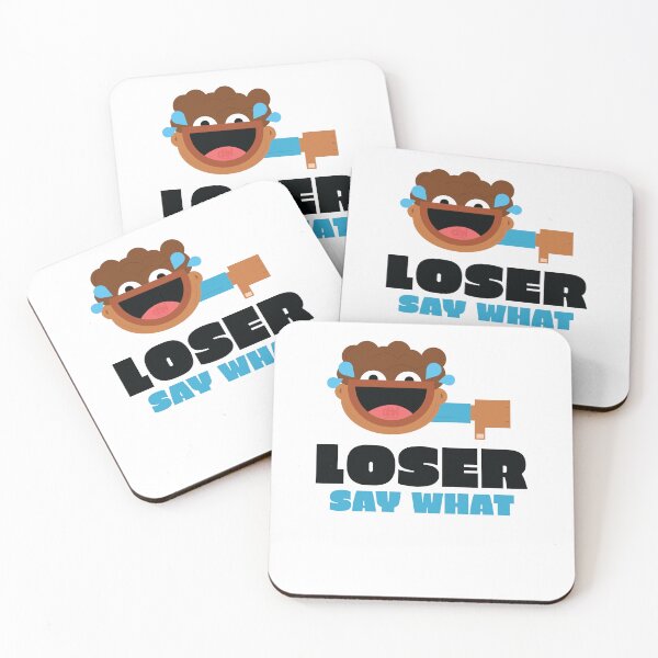 Item preview, Loser Say What Funny Meme LOL Thumbs Down Laughing Smiley Face Artwork Dark Icon designed and sold by doseofwin.
