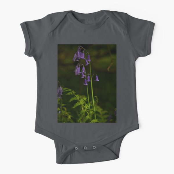Two Bluebells in Prehen Woods, Derry Short Sleeve Baby One-Piece