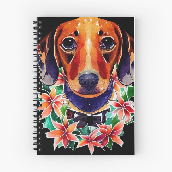 Item preview, Hipster Dachshund Dog Christmas Wreath designed and sold by netdota.