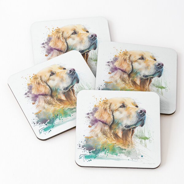 Item preview, Golden Retriever Watercolor Portrait designed and sold by Mitch-Angelo.