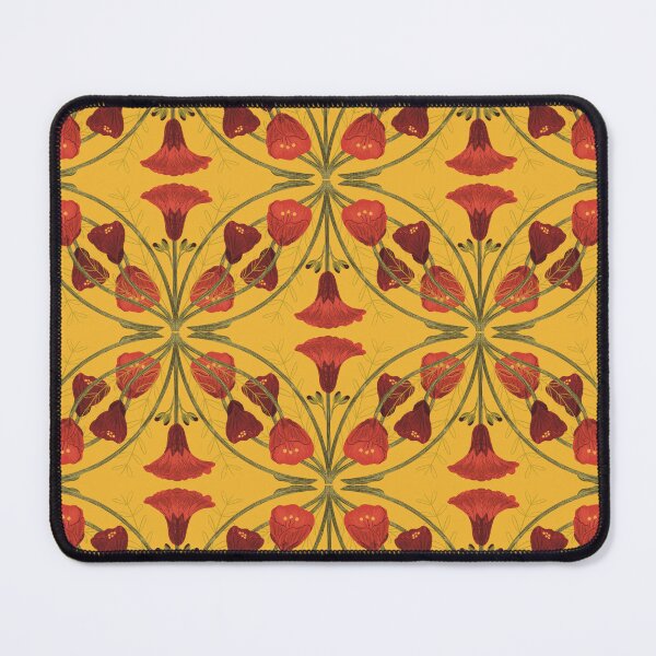 Item preview, Abutilon flower pattern 3 yellow background designed and sold by Gabba Delgado.