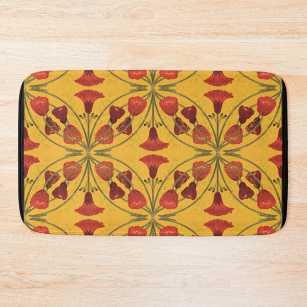 Item preview, Abutilon flower pattern 3 yellow background designed and sold by Gabba Delgado.