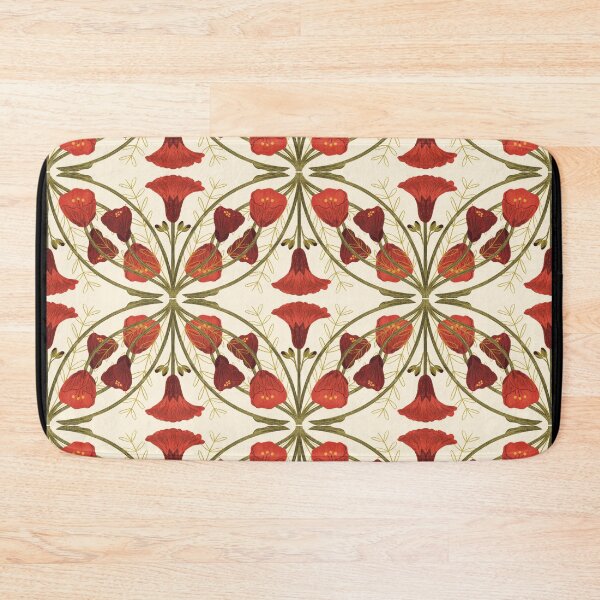 Item preview, Abutilon flower pattern 3 cream background designed and sold by Gabba Delgado.