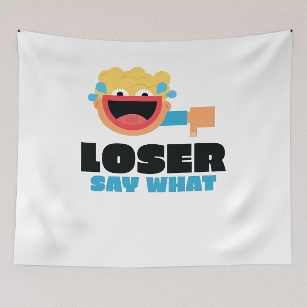 Item preview, Loser Say What Funny Meme LOL Thumbs Down Laughing Smiley Face Artwork Icon designed and sold by doseofwin.