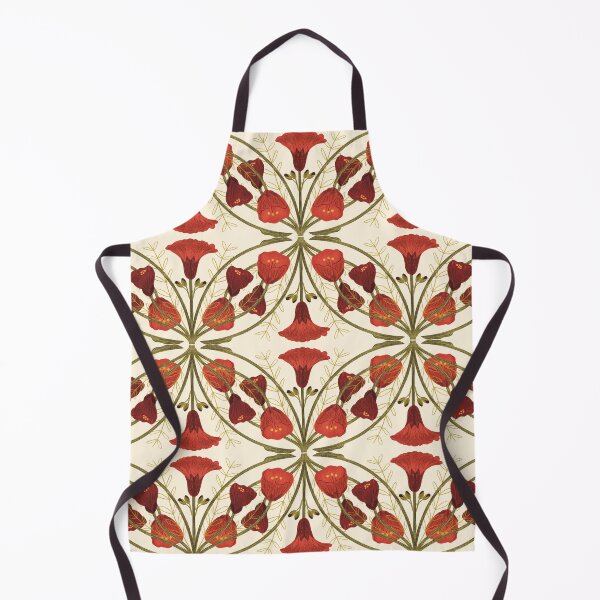 Item preview, Abutilon flower pattern 3 cream background designed and sold by Gabba Delgado.