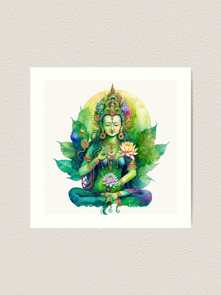 Green Tara Meditating
