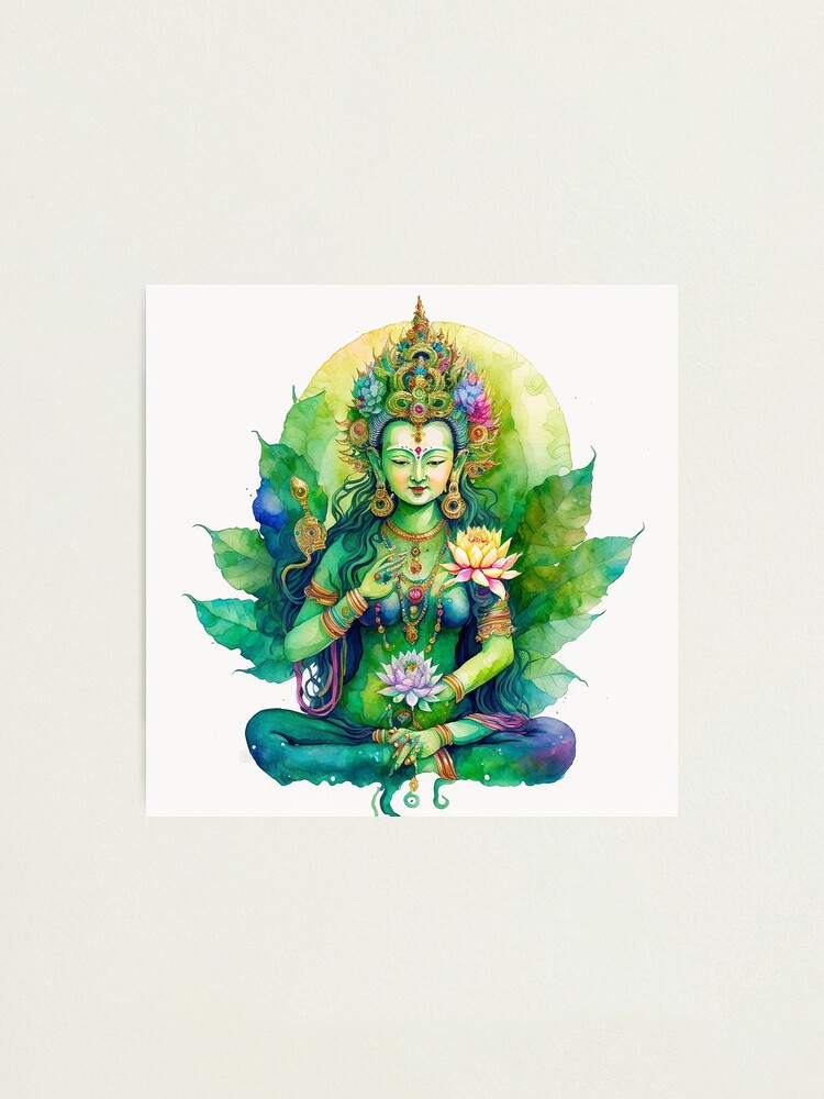 Green Tara Meditating
