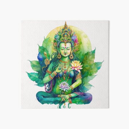 Item preview, Green Tara Meditating designed and sold by miamakescolors.