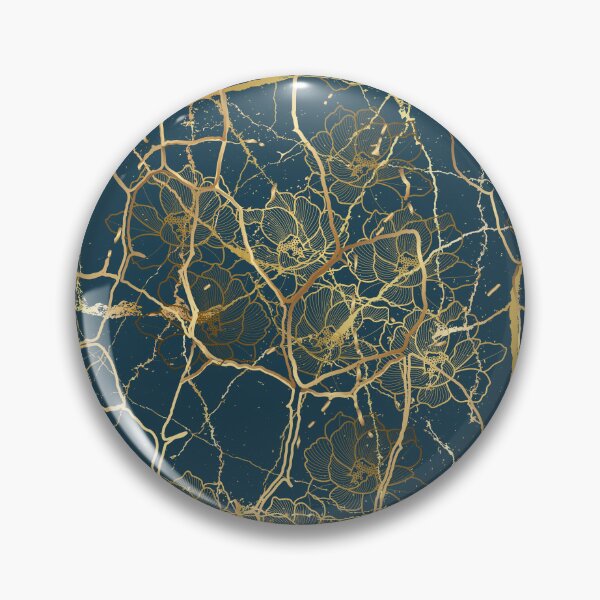 Artikelvorschau, Lotus. Japanisches Kintsugi-Muster entworfen und verkauft von CatCoconut-Art.