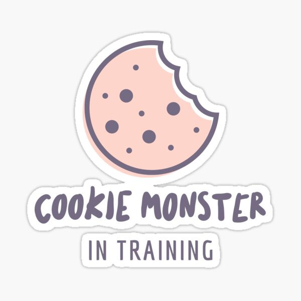 Cookie Monster In Training Sticker