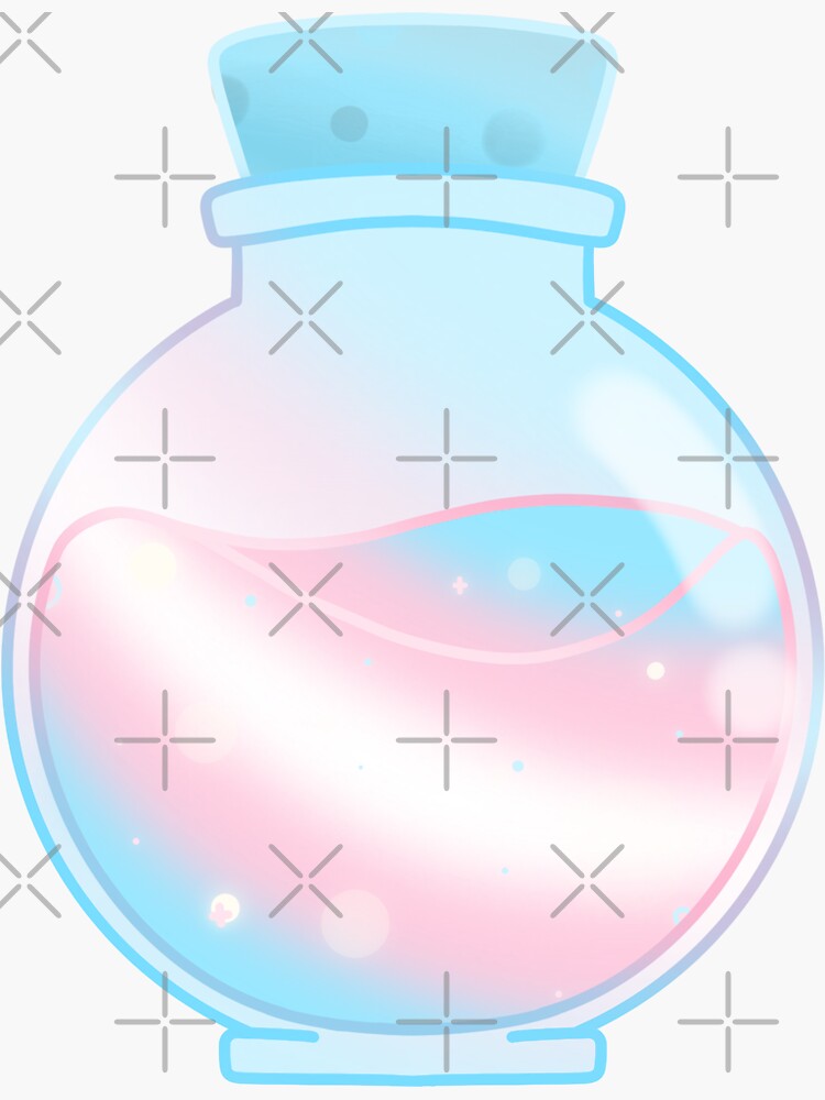 Trans Pride Potion Sticker For Sale By Hannahraearts Redbubble