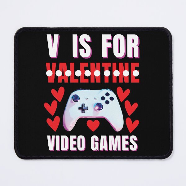 Item preview, V Is For Video Games Funny Valentines Day Gamer Boy Men designed and sold by shoppnow1.