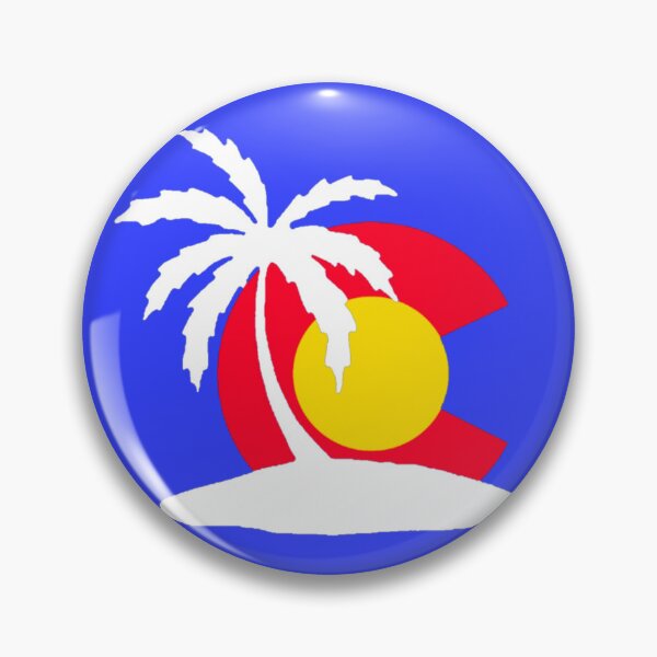 Item preview, Colorado Flag  Florida Palm Tree Sunset  designed and sold by Dude  Stuff.
